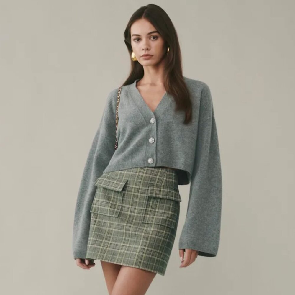 Reformation Janis Wool Skirt